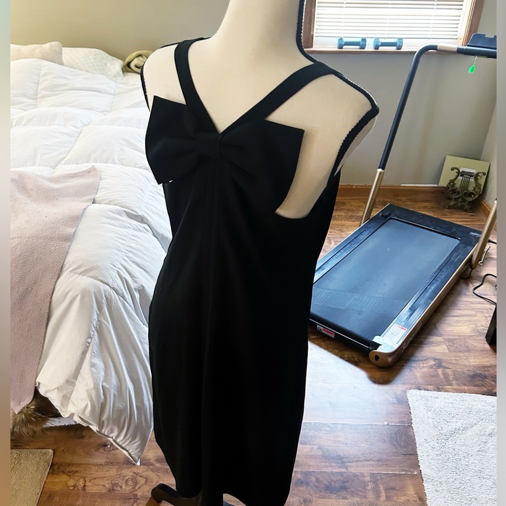 Authentic Moschino RARE Vintage Y2K Black Bow Back LBD / Cocktail Dress